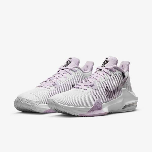 Dámské Basketbalové Boty Nike Air Max Impact 3 Bílé Černé | NK419PSQ