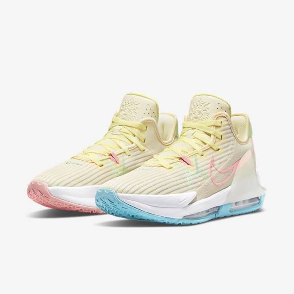 Dámské Basketbalové Boty Nike LeBron Witness 6 Zelene Blankyt | NK038GRB