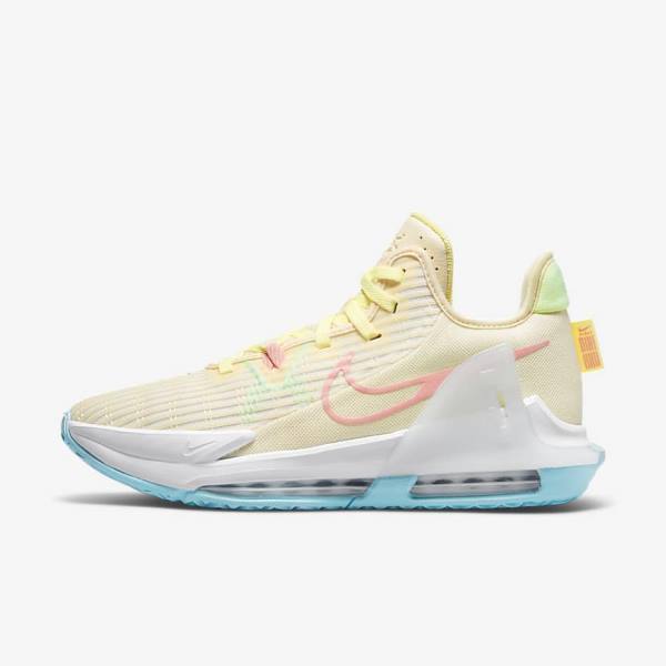 Dámské Basketbalové Boty Nike LeBron Witness 6 Zelene Blankyt | NK038GRB