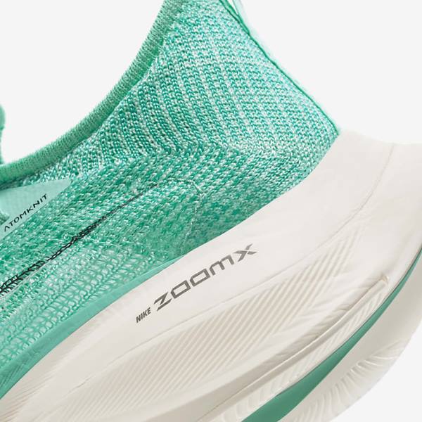 Dámské Běžecké Boty Nike Air Zoom Alphafly NEXT% Flyknit Silniční Závodní Tyrkysové Černé Světle Tyrkysové Bílé | NK683MDE