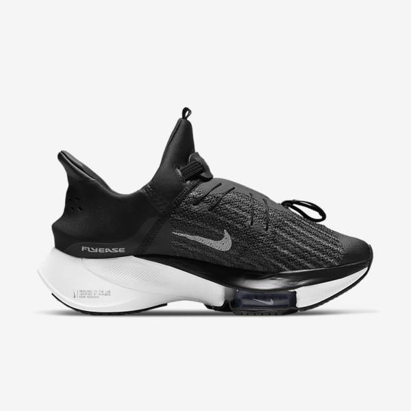 Dámské Běžecké Boty Nike Air Zoom Tempo NEXT% FlyEase Easy On-Off Silniční Černé Bílé | NK346MQZ