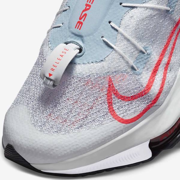 Dámské Běžecké Boty Nike Air Zoom Tempo NEXT% FlyEase Easy On-Off Silniční Světle Blankyt Platina Bílé Červené | NK465WQO