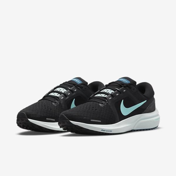 Dámské Běžecké Boty Nike Air Zoom Vomero 16 Silniční Černé Světle Tyrkysové Zelene | NK792KND