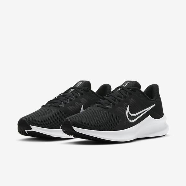 Dámské Běžecké Boty Nike Downshifter 11 Silniční Černé Tmavě Šedé Bílé | NK632BMQ