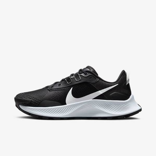 Dámské Běžecké Boty Nike Pegasus Trailové 3 Trailové Černé Tmavě Šedé Platina | NK196HKA