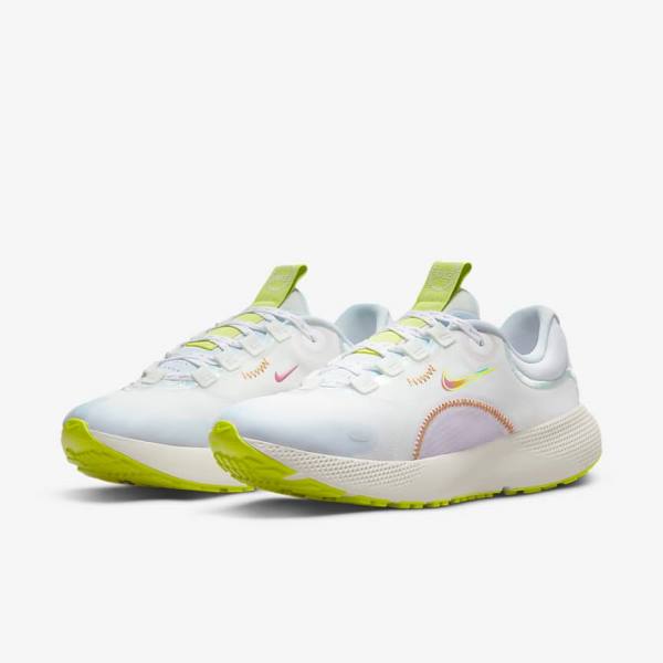 Dámské Běžecké Boty Nike React Escape Run Silniční Bílé Zelene Viacfarebný | NK578EPW