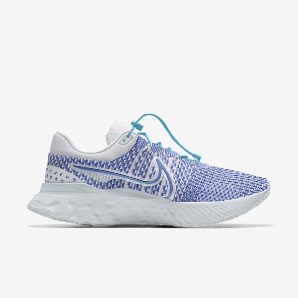 Dámské Běžecké Boty Nike React Infinity Run 3 By You Custom Silniční Bílé Blankyt Bílé | NK024YMW