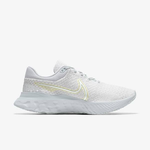 Dámské Běžecké Boty Nike React Infinity Run 3 By You Custom Silniční Bílé | NK918THP