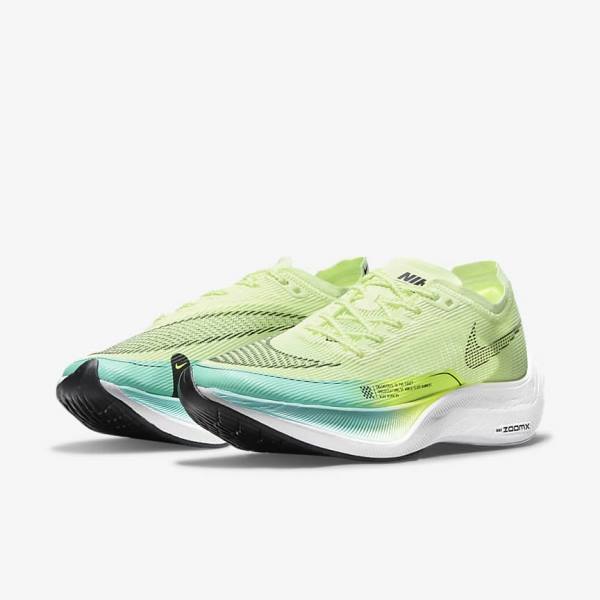 Dámské Běžecké Boty Nike ZoomX Vaporfly Next% 2 Silniční Závodní Černé Metal Zlaté Bílé | NK714OTZ