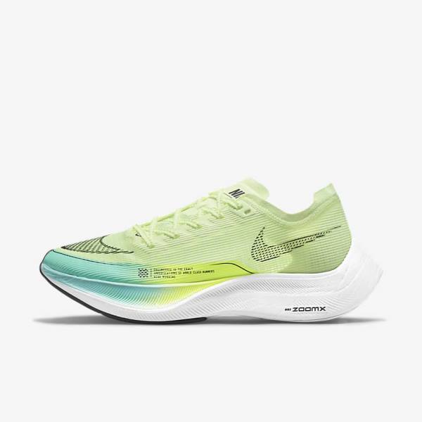 Dámské Běžecké Boty Nike ZoomX Vaporfly Next% 2 Silniční Závodní Černé Metal Zlaté Bílé | NK714OTZ