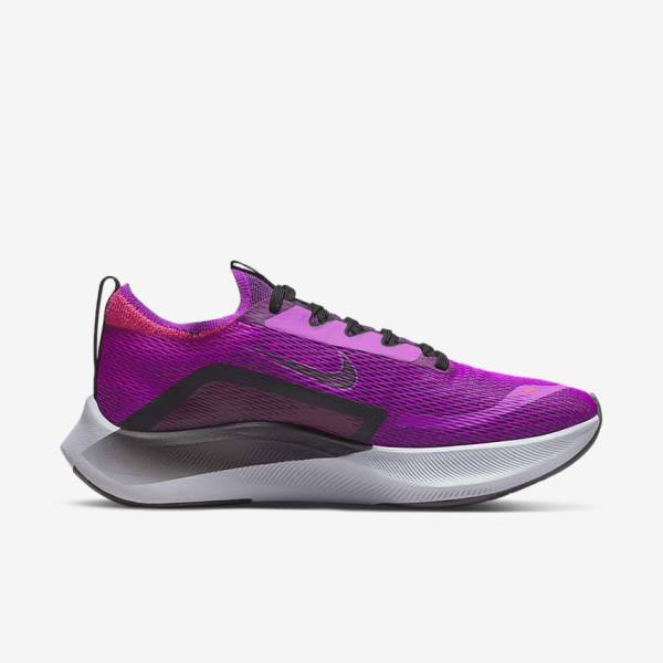 Dámské Běžecké Boty Nike Zoom Fly 4 Silniční Bílé Zelene Platina | NK853UVL