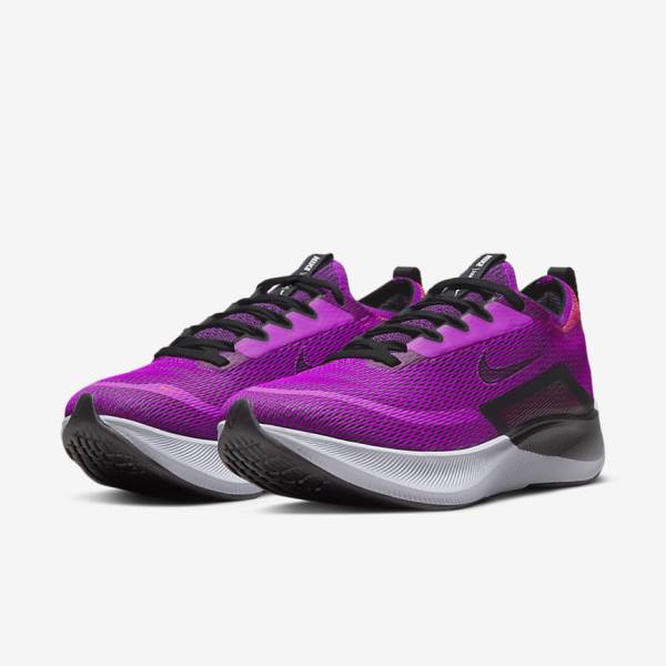 Dámské Běžecké Boty Nike Zoom Fly 4 Silniční Bílé Zelene Platina | NK853UVL