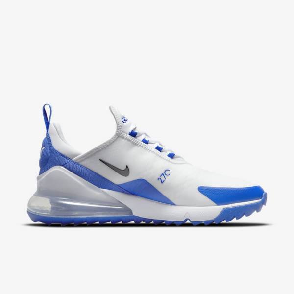 Dámské Golfové Boty Nike Air Max 270 G Bílé Blankyt Platina Černé | NK654YGW