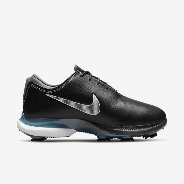 Dámské Golfové Boty Nike Air Zoom Victory Tour 2 Černé Metal Blankyt Šedé Bílé | NK485BTI