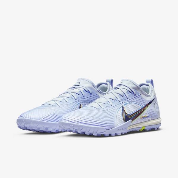 Dámské Kopačky Nike Mercurial Air Zoom Vapor 14 Pro TF Turf Šedé Světle Blankyt Blankyt | NK891BKI