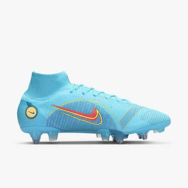 Dámské Kopačky Nike Mercurial Superfly 8 Elite SG-PRO Anti-Clog Traction Soft-Ground Blankyt Oranžové | NK165CKM