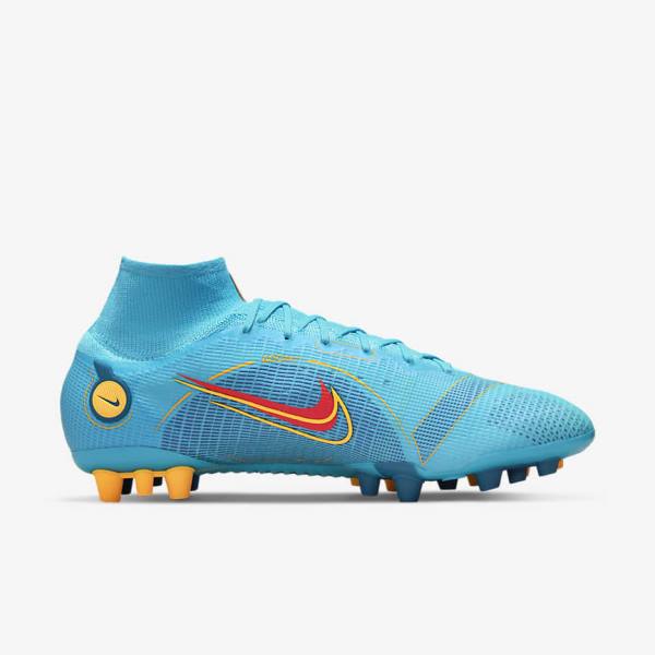 Dámské Kopačky Nike Mercurial Superfly 8 Elite AG Artificial-Grasss Blankyt Oranžové | NK301XPT