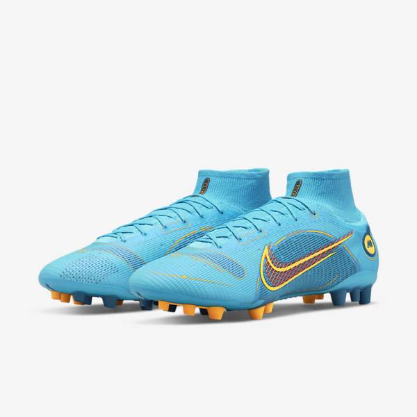 Dámské Kopačky Nike Mercurial Superfly 8 Elite AG Artificial-Grasss Blankyt Oranžové | NK301XPT