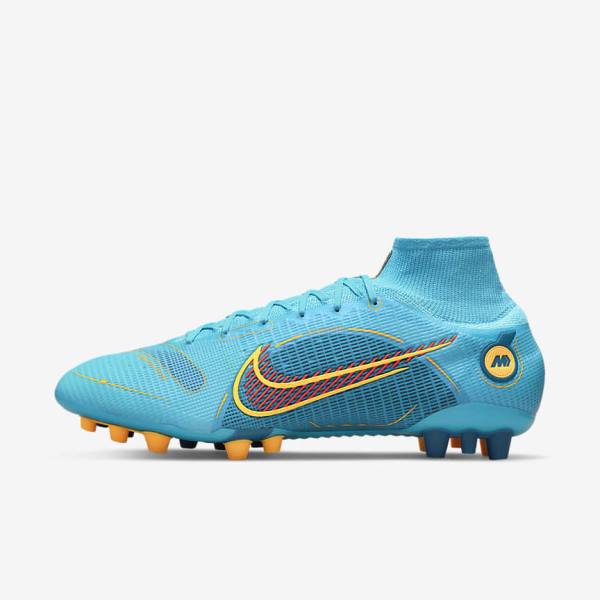 Dámské Kopačky Nike Mercurial Superfly 8 Elite AG Artificial-Grasss Blankyt Oranžové | NK301XPT