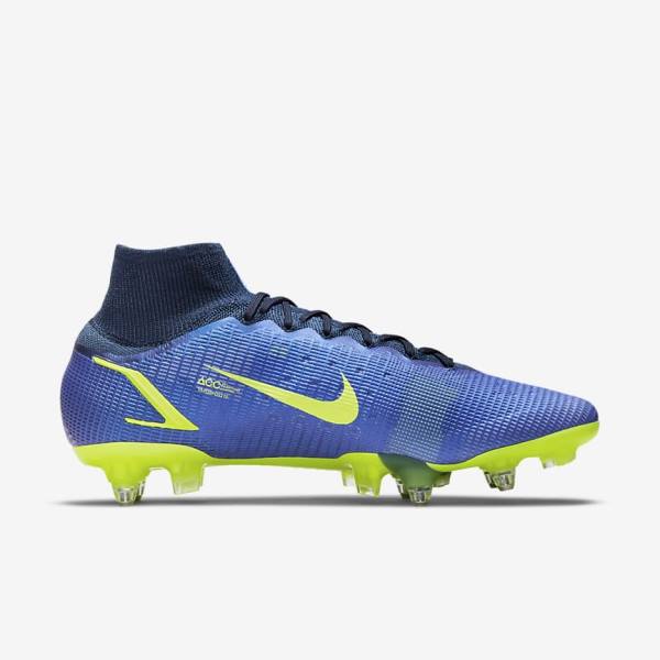 Dámské Kopačky Nike Mercurial Superfly 8 Elite SG-Pro AC Soft-Ground Blankyt | NK425KAH