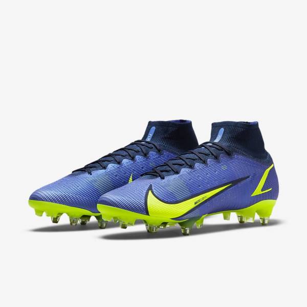 Dámské Kopačky Nike Mercurial Superfly 8 Elite SG-Pro AC Soft-Ground Blankyt | NK425KAH