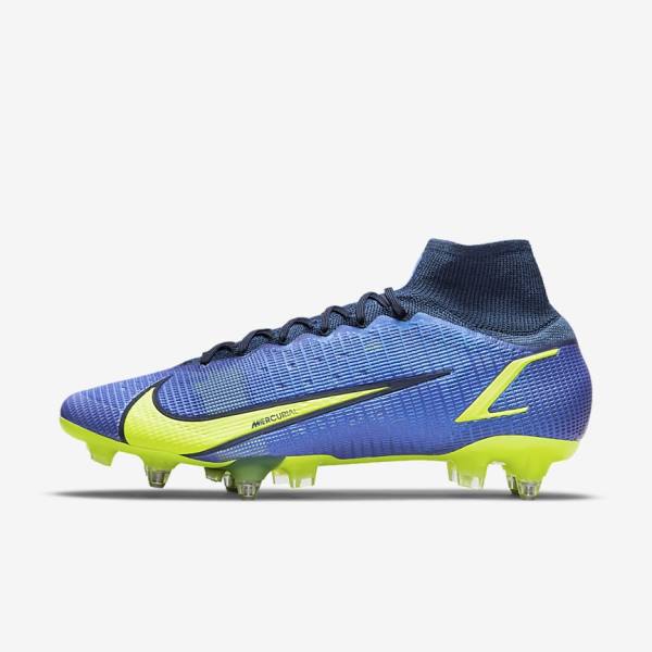 Dámské Kopačky Nike Mercurial Superfly 8 Elite SG-Pro AC Soft-Ground Blankyt | NK425KAH