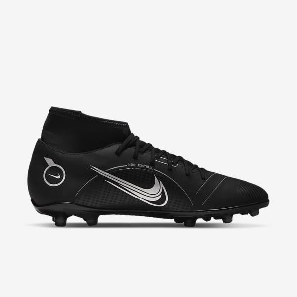 Dámské Kopačky Nike Mercurial Superfly 8 Club MG Multi-Grounds Černé Šedé Metal Stříbrné | NK467OHY