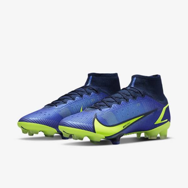 Dámské Kopačky Nike Mercurial Superfly 8 Elite FG Firm-Grounds Blankyt | NK623NZA