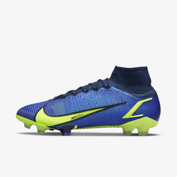 Dámské Kopačky Nike Mercurial Superfly 8 Elite FG Firm-Grounds Blankyt | NK623NZA