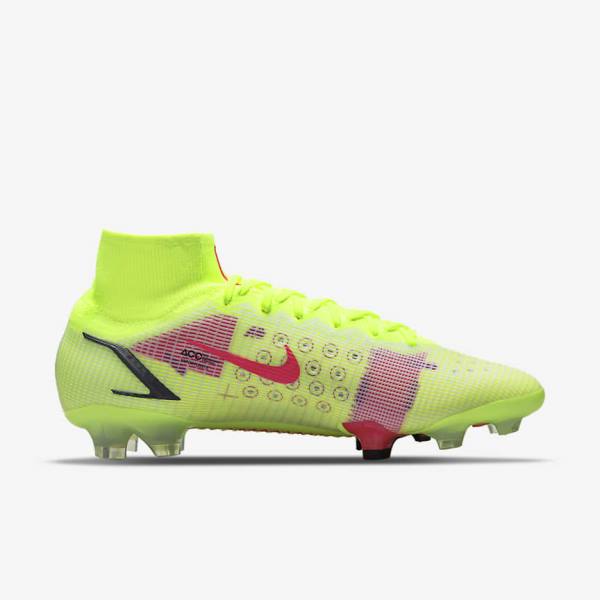 Dámské Kopačky Nike Mercurial Superfly 8 Elite FG Firm-Grounds Černé Světle Červené | NK640AGX