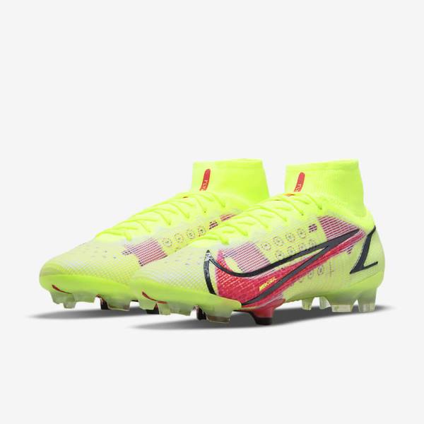 Dámské Kopačky Nike Mercurial Superfly 8 Elite FG Firm-Grounds Černé Světle Červené | NK640AGX