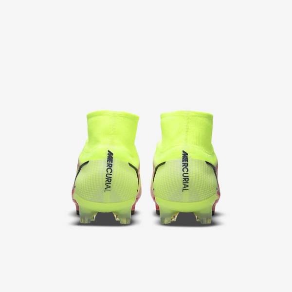 Dámské Kopačky Nike Mercurial Superfly 8 Elite FG Firm-Grounds Černé Světle Červené | NK640AGX