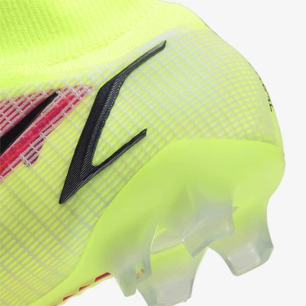 Dámské Kopačky Nike Mercurial Superfly 8 Elite FG Firm-Grounds Černé Světle Červené | NK640AGX