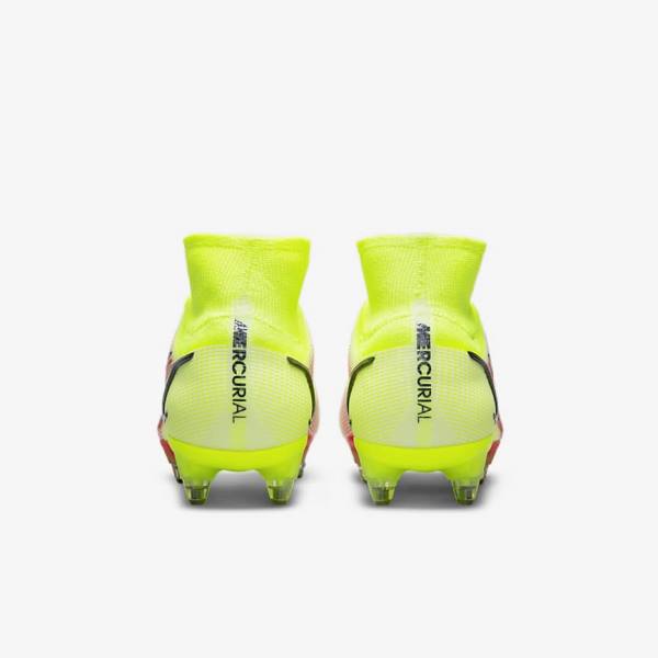 Dámské Kopačky Nike Mercurial Superfly 8 Elite SG-Pro AC Soft-Ground Černé Světle Červené | NK795PON