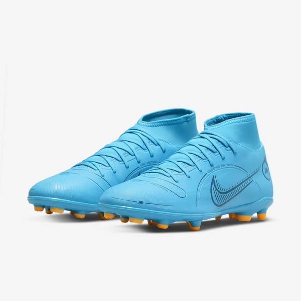 Dámské Kopačky Nike Mercurial Superfly 8 Club MG Multi-Grounds Blankyt Oranžové | NK851KDS