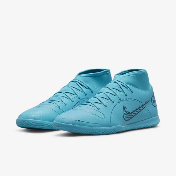 Dámské Kopačky Nike Mercurial Superfly 8 Club IC Indoor Court Blankyt Oranžové | NK862VSU