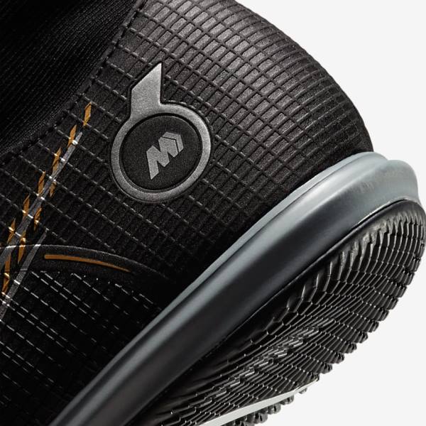 Dámské Kopačky Nike Mercurial Superfly 8 Academy IC Indoor-Court Černé Metal Stříbrné Šedé Metal Zlaté | NK871FRZ