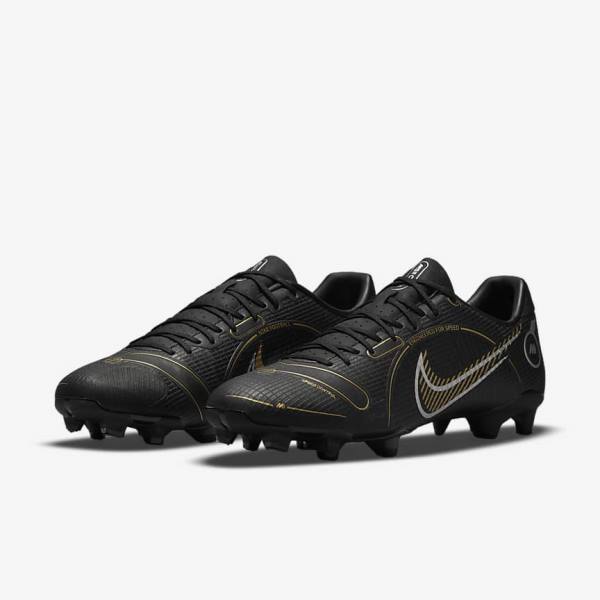 Dámské Kopačky Nike Mercurial Vapor 14 Academy MG Multi-Ground Černé Metal Stříbrné Šedé Metal Zlaté | NK417NJG