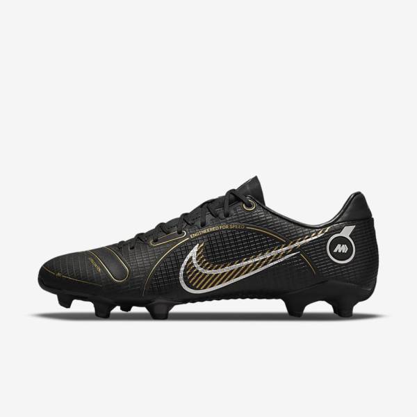 Dámské Kopačky Nike Mercurial Vapor 14 Academy MG Multi-Ground Černé Metal Stříbrné Šedé Metal Zlaté | NK417NJG