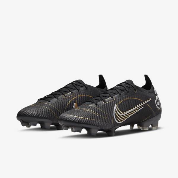 Dámské Kopačky Nike Mercurial Vapor 14 Elite FG Firm-Grounds Černé Metal Stříbrné Šedé Metal Zlaté | NK716UIZ