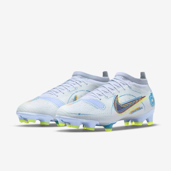 Dámské Kopačky Nike Mercurial Vapor 14 Pro FG Firm-Ground Šedé Světle Blankyt Blankyt | NK971FOT