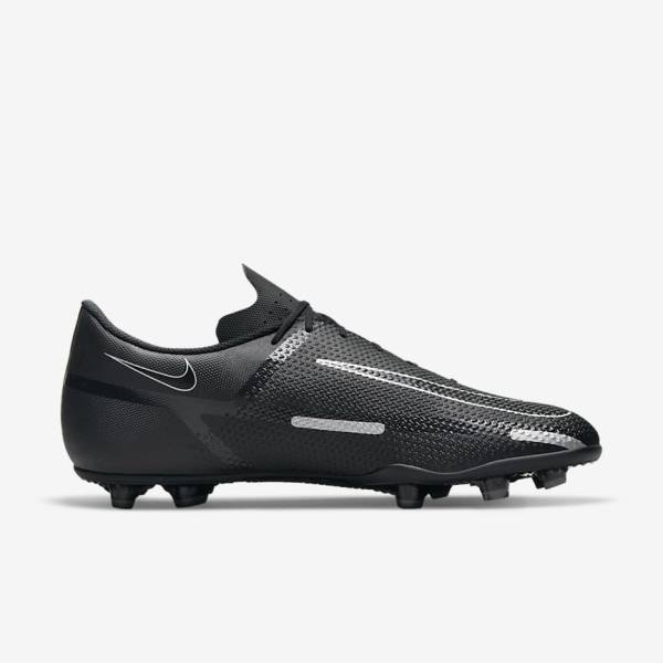 Dámské Kopačky Nike Phantom GT2 Club MG Multi-Ground Černé Tmavě Šedé Metal Stříbrné | NK273LFX