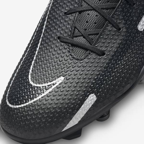 Dámské Kopačky Nike Phantom GT2 Club MG Multi-Ground Černé Tmavě Šedé Metal Stříbrné | NK273LFX