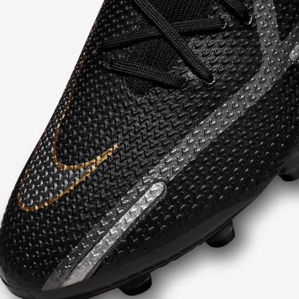 Dámské Kopačky Nike Phantom GT2 Dynamic Fit Elite AG-Pro Artificial-Grass Černé Metal Zlaté Metal Stříbrné Metal Tmavě Šedé | NK078TYF