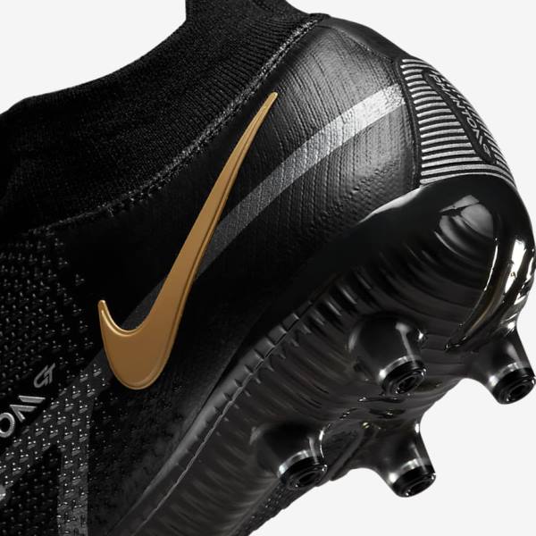 Dámské Kopačky Nike Phantom GT2 Dynamic Fit Elite AG-Pro Artificial-Grass Černé Metal Zlaté Metal Stříbrné Metal Tmavě Šedé | NK078TYF