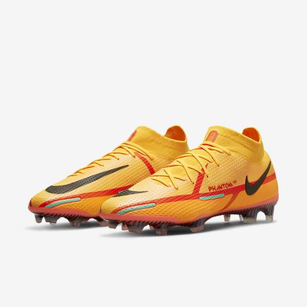 Dámské Kopačky Nike Phantom GT2 Dynamic Fit Elite FG Firm-Ground Oranžové Světle Červené Černé | NK481ROB