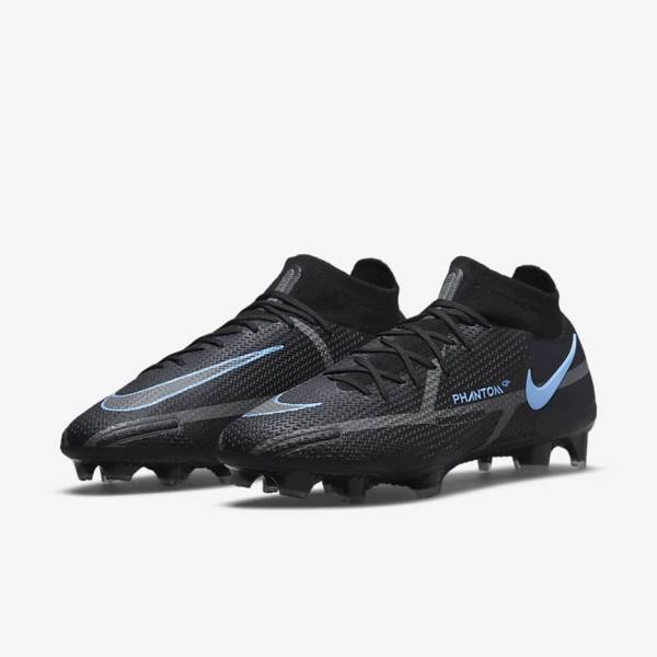 Dámské Kopačky Nike Phantom GT2 Dynamic Fit Elite FG Firm-Ground Černé Šedé | NK942XQN