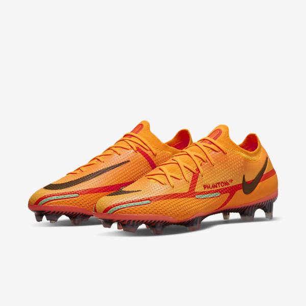 Dámské Kopačky Nike Phantom GT2 Elite FG Firm-Ground Oranžové Světle Červené Černé | NK146VJO