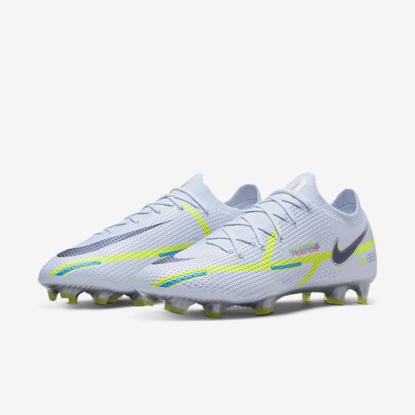 Dámské Kopačky Nike Phantom GT2 Elite FG Firm-Ground Šedé Světle Blankyt | NK895LXZ