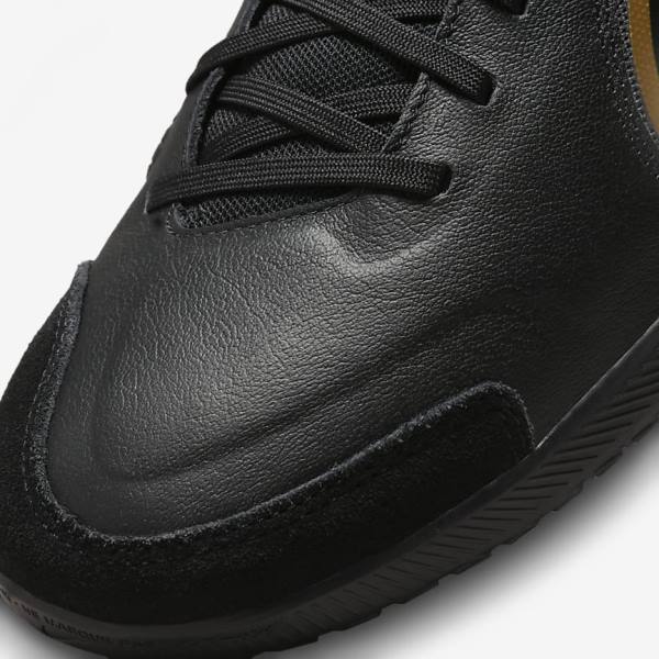 Dámské Kopačky Nike Tiempo Legend 9 Academy IC Indoor-Court Černé Tmavě Šedé Metal Zlaté Černé | NK042RXB